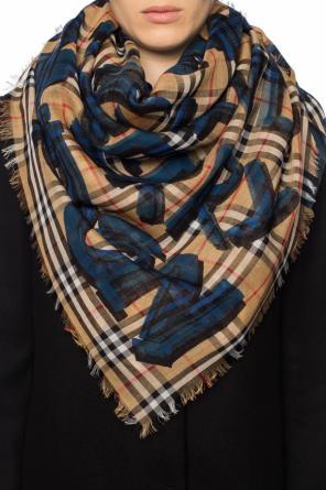 Shawl with a printed logo, zdjęcie 2 Shawl with a printed logo od Burberry